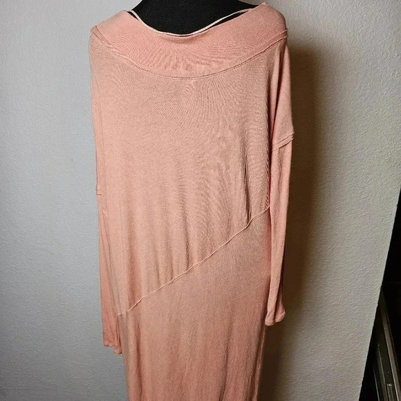 We The Free peach long asymmetrical tunic - Picture 6 of 10